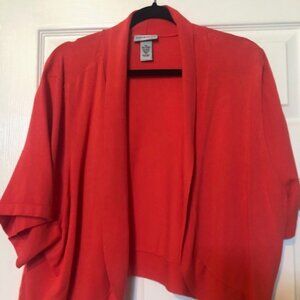 Women's Orange Cardigan Sweater - Size 3X